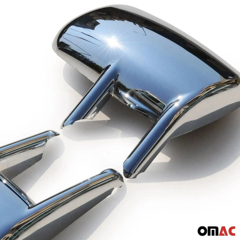 Side Mirror Cover Caps Fits Dodge Sprinter 2003-2006 Chrome Silver 2 Pcs - OMAC USA