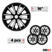 16" Wheel Covers Hubcaps for Toyota Tacoma Black Matt White Matte - OMAC USA