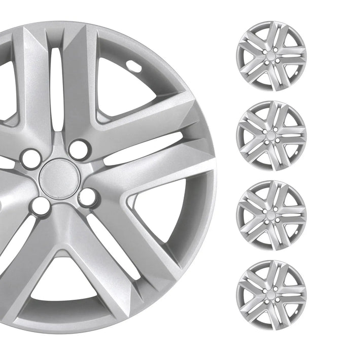 4x 16" Wheel Covers Hubcaps for Mini Silver Gray