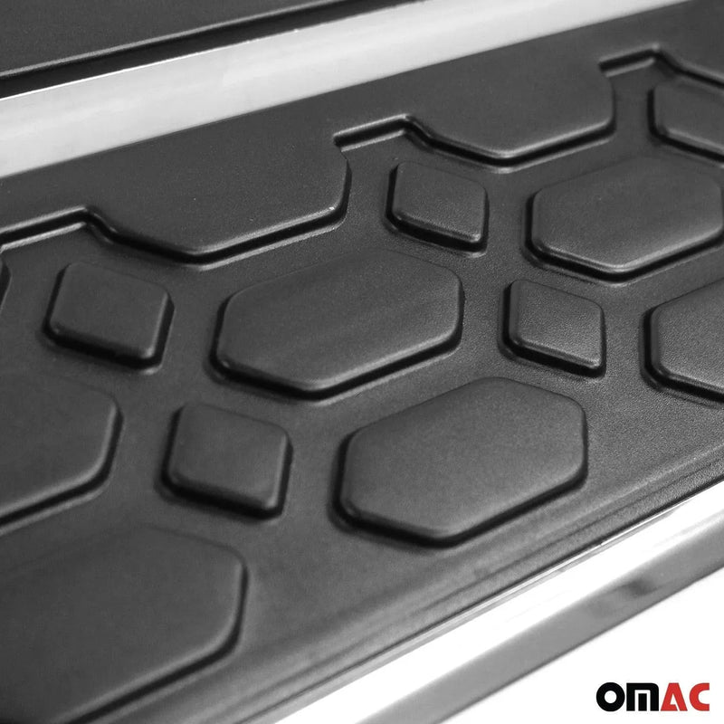 Running Board Side Steps for Mercedes ML Class W166 2012-2015 Alu Black Gray - OMAC USA