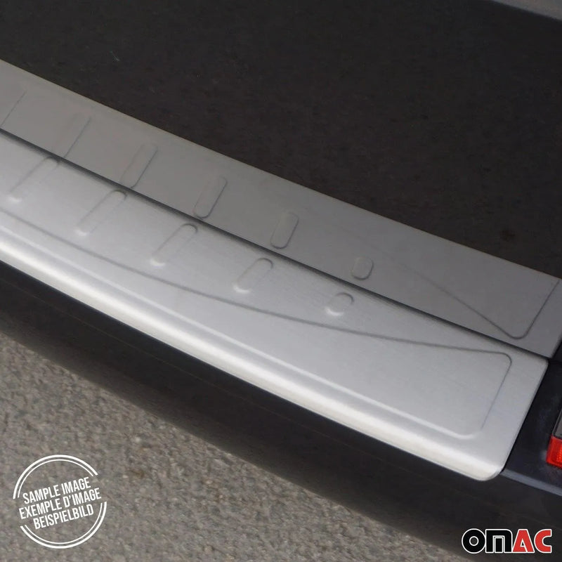 Rear Bumper Sill Cover Protector Guard for Mini Cooper 2015-2023 Brushed Steel - OMAC USA