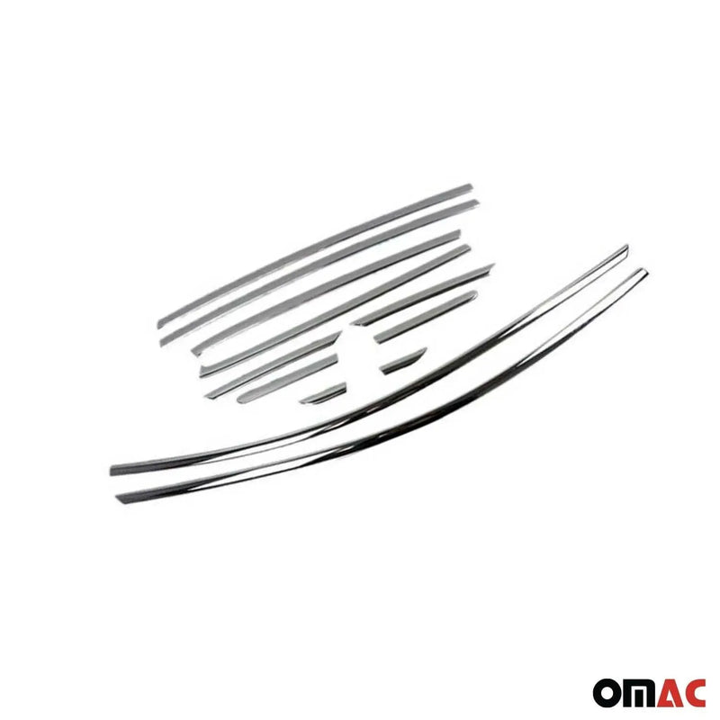 Window Molding Trim Streamer for Ford Escape 2013-2019 Steel Silver 12 Pcs - OMAC USA