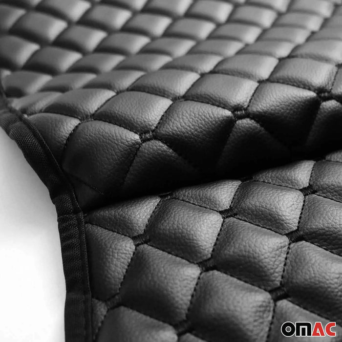 Leather Breathable Front Seat Cover Pads for Dodge Black