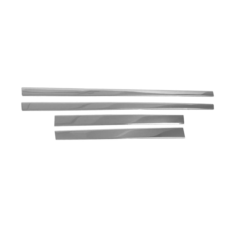 2012-2017 VW Tiguan Side Door Molding Trim Skirt Garnish Steel Silver 4 Pcs