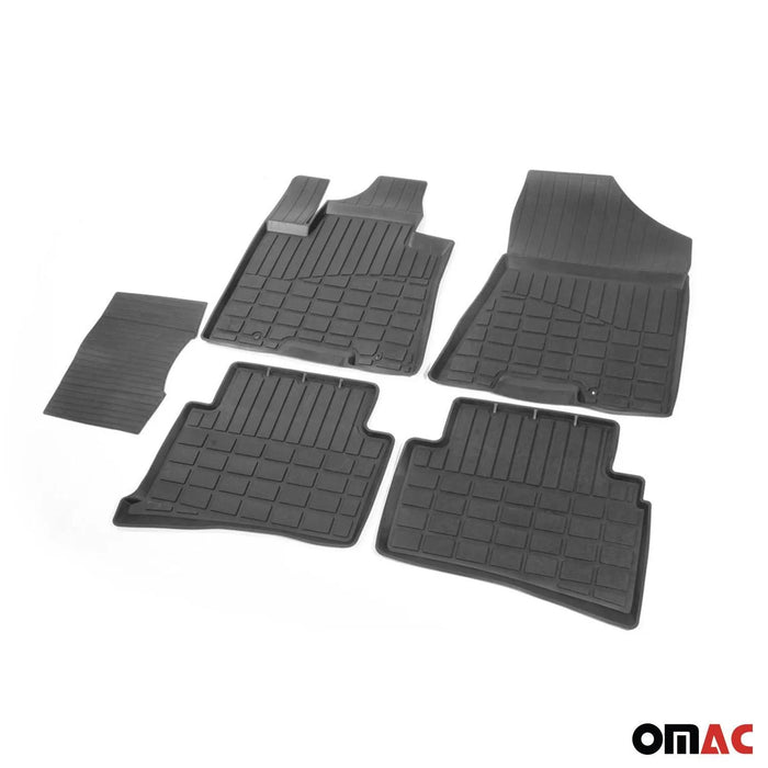 OMAC Floor Mats Liner for Hyundai Tucson 2016-2018 Black TPE All-Weather 4 Pcs