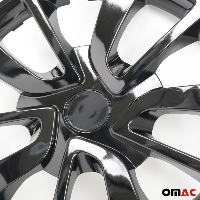 15 Inch Wheel Covers Hubcaps for Nissan Black Gloss