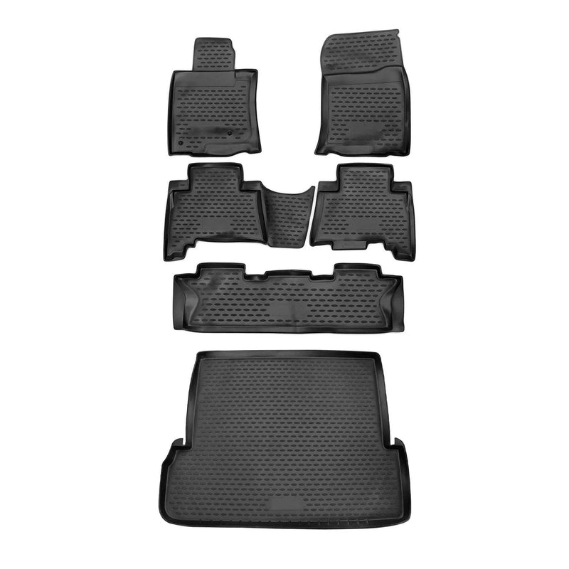 2010-2013 Lexus GX 460 Floor Mats & Cargo Liner Full Set All Weather Black