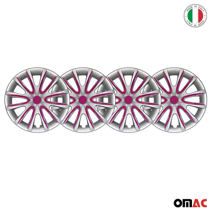 16" Wheel Covers Hubcaps for Hyundai Elantra Grey Violet Gloss