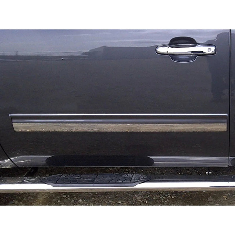 2009-2013 Chevrolet Silverado Stainless Rocker Panel Trim 2Pcs