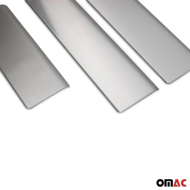 Door Sill Scuff Plate Scratch Protector for Ford Focus 2000-2004 Steel Silver 4x - OMAC USA