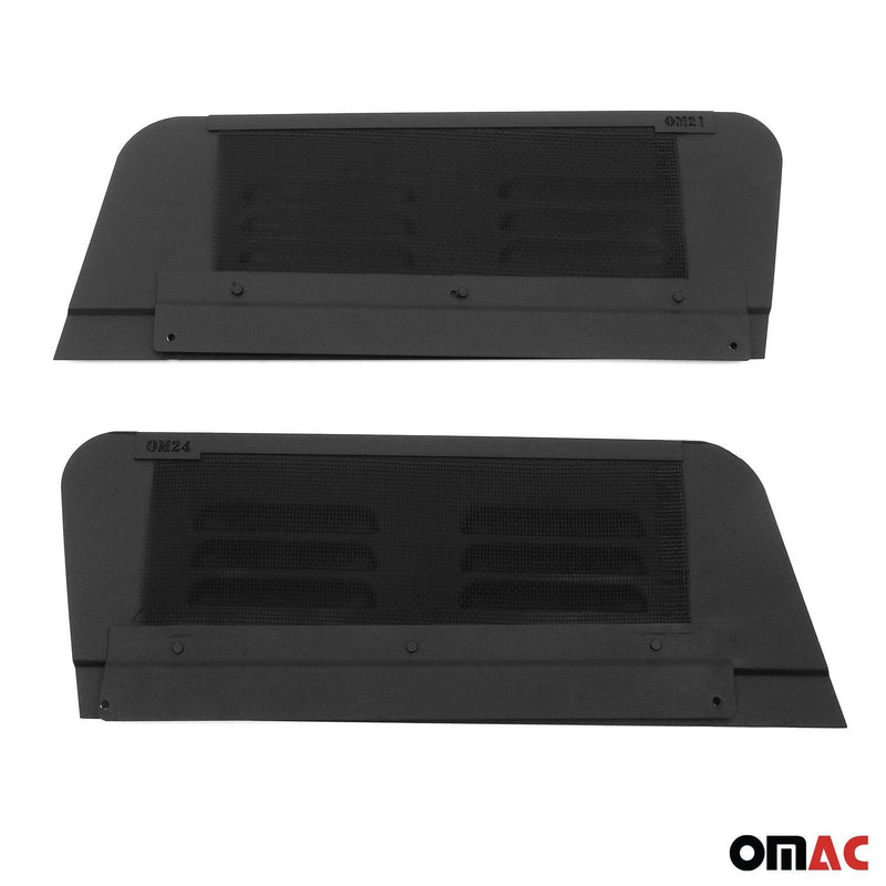 2015-2024 Ford Transit Car Ventilation Window Air Vent Aluminium Black 2Pcs