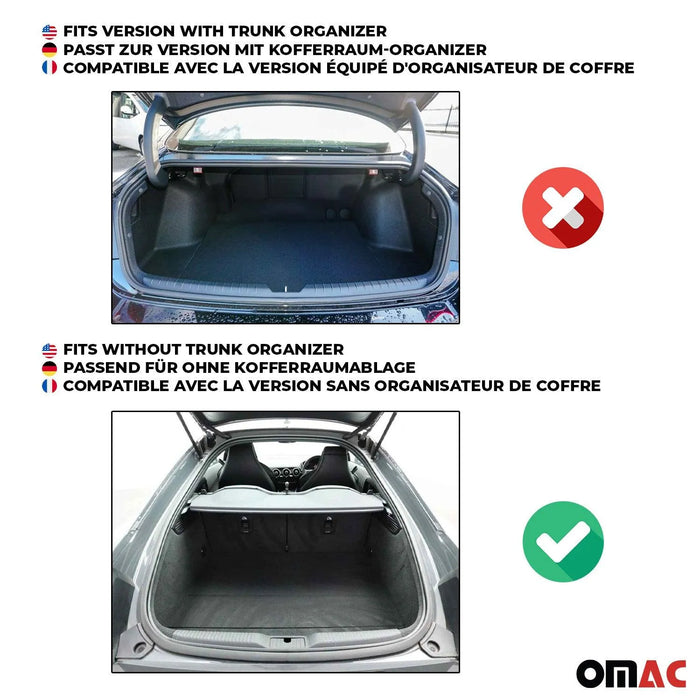 OMAC Premium Cargo Mats Liner for Kia Soul 2010-2013 All-Weather Heavy Duty