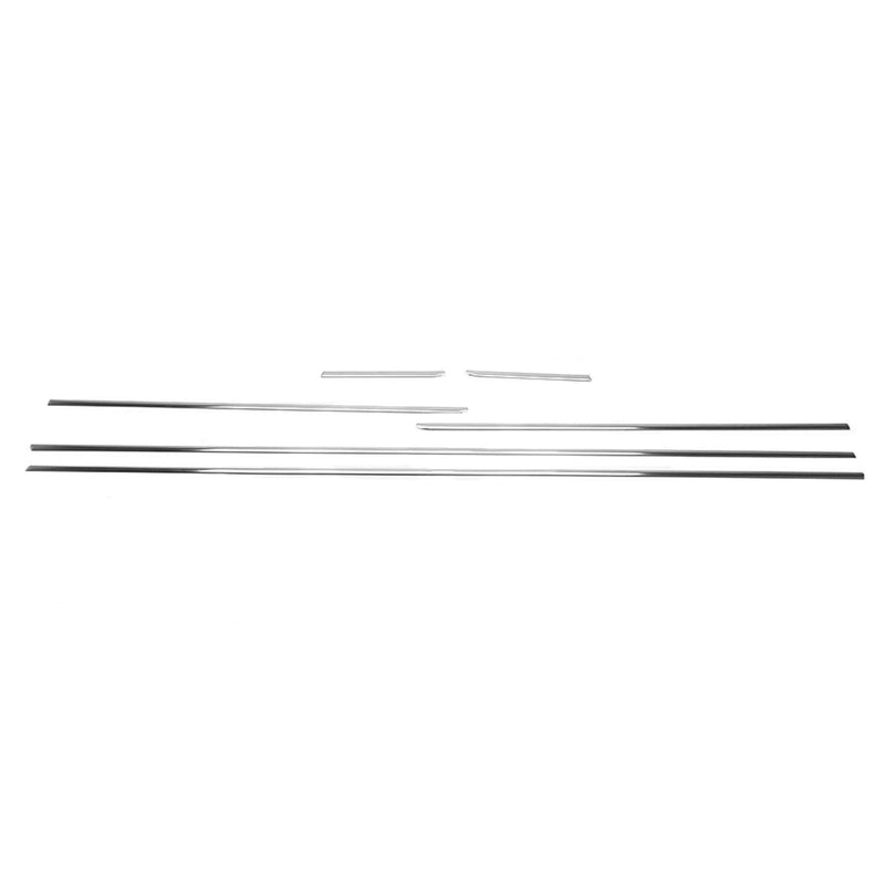 2012-2015 Kia Rio Window Molding Trim Streamer Stainless Steel Silver 6Pcs