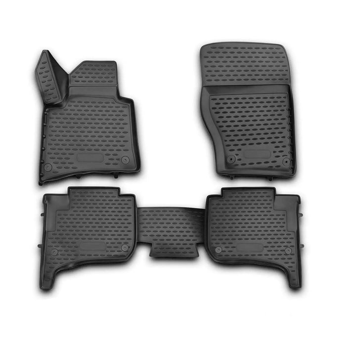 OMAC Floor Mats Liner for VW Touareg 2010-2017 Black TPE All-Weather 4 Pcs