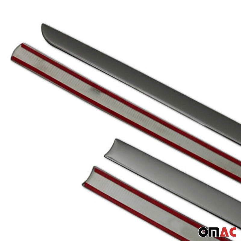 Chevrolet Side Door Molding Trim Skirt Garnish Stainless Steel Dark 4 Pcs