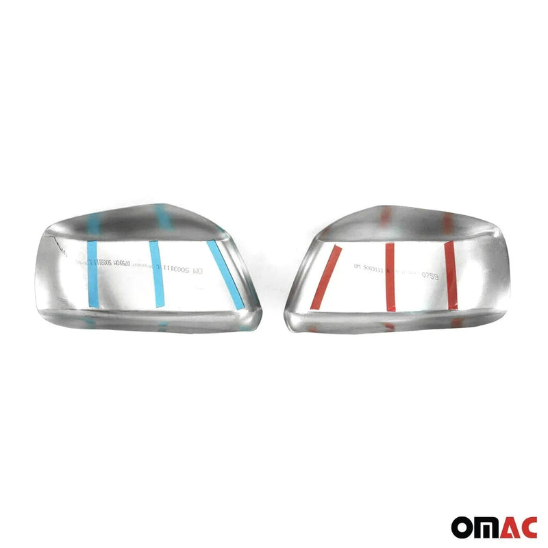 Side Mirror Cover Caps Fits Nissan Frontier 2005-2021 Steel Silver 2 Pcs - OMAC USA