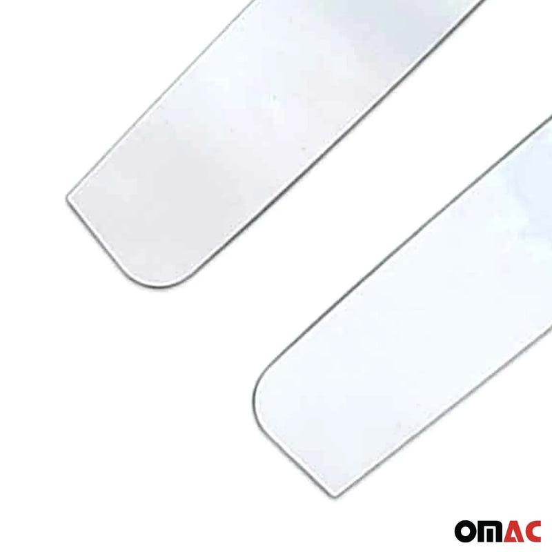 2018-2024 Citroen C5 Aircross Trunk Wing Side Trim Silver Steel 2 Pcs