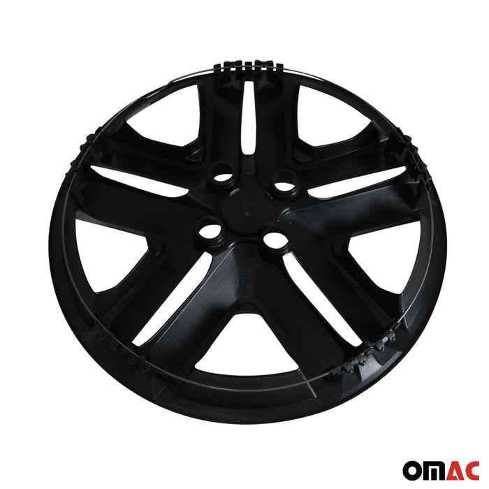 4x 16" Wheel Covers Hubcaps for Smart Black