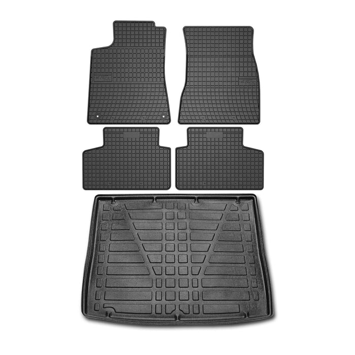 Floor Mats Cargo Liner Set for Mercedes GLB Class X247 2020-2024 Upper Trunk TPE