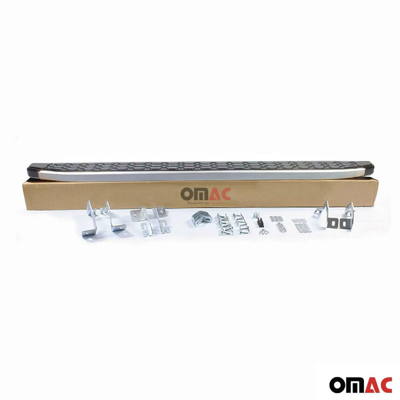 Running Board Side Steps for Mercedes ML Class W166 2012-2015 Alu Black Gray - OMAC USA