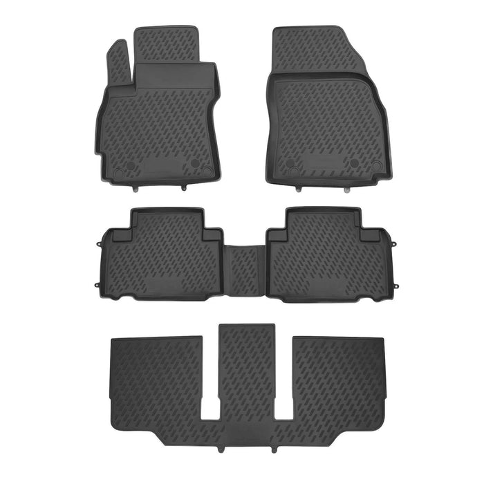 OMAC Floor Mats Liner for Mazda 5 2012-2015 Black TPE All-Weather 5 Pcs