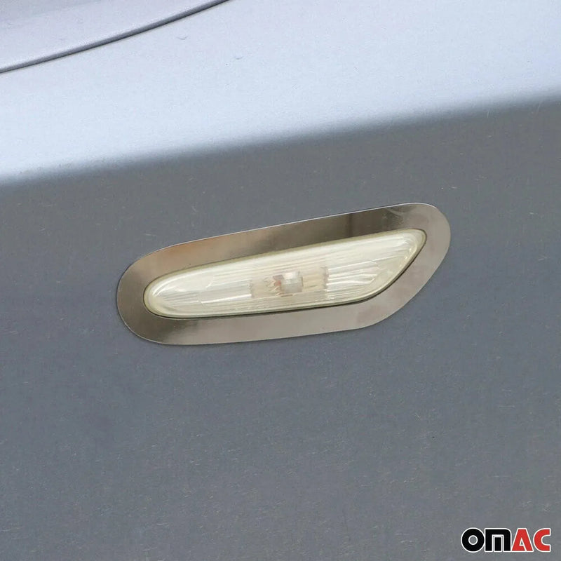 Side Indicator Signal Trim Cover for BMW X1 E84 2013-2015 Stainless Steel 2x - OMAC USA