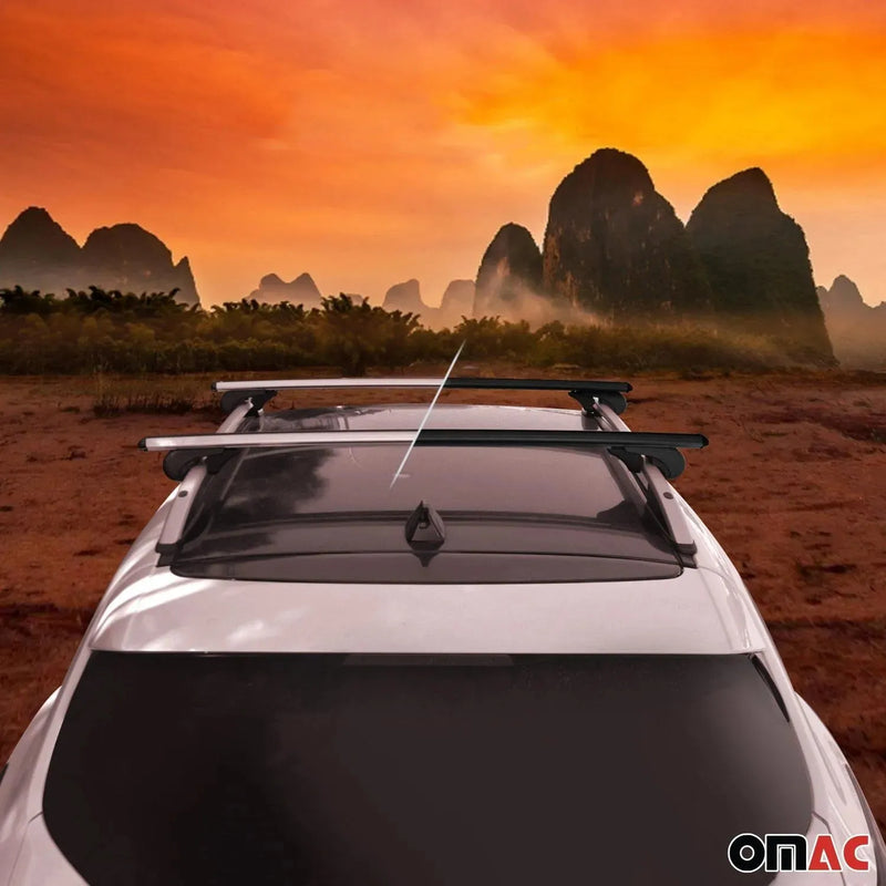 Lockable Roof Rack Cross Bars Carrier for Toyota RAV4 Adventure 2019-2024 Black - OMAC USA