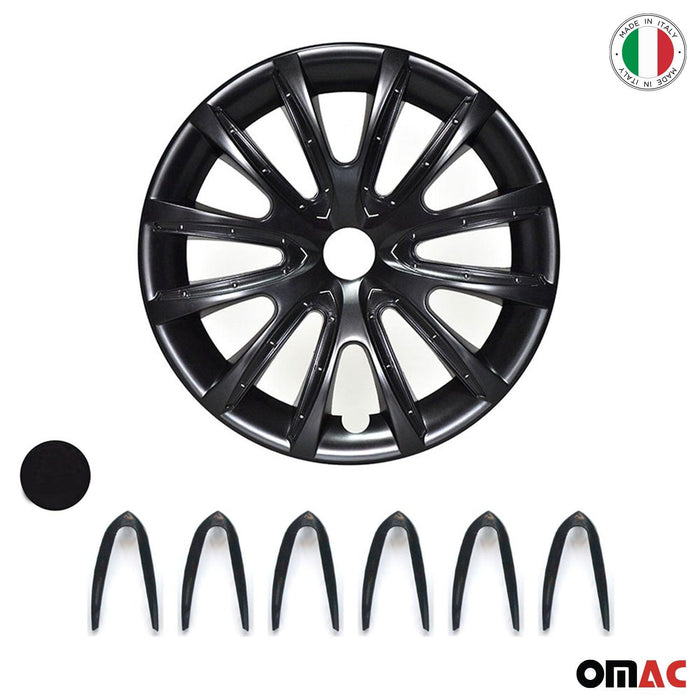 15" Wheel Covers Hubcaps for Nissan Black Gloss - OMAC USA