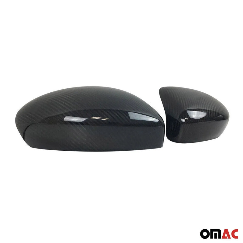 2016-2023 Mazda MX-5 Miata Side Mirror Cover Caps Carbon Fiber Black 2 Pcs