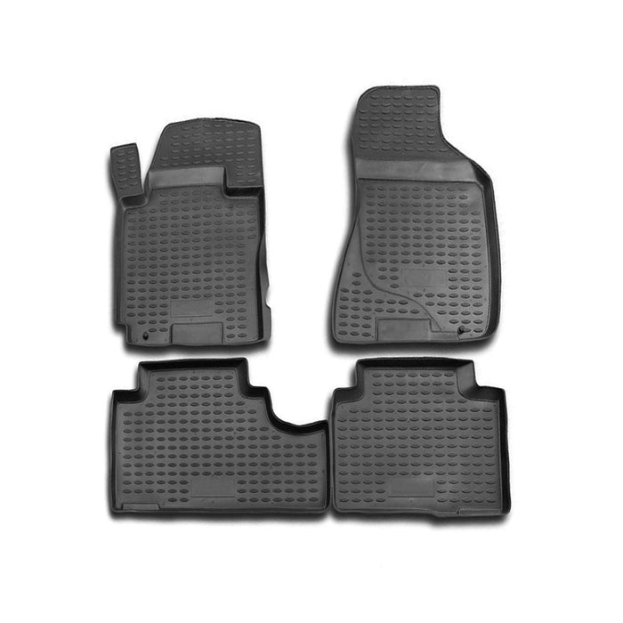 OMAC Floor Mats Liner for Kia Sportage 2005-2010 Black TPE All-Weather 4 Pcs