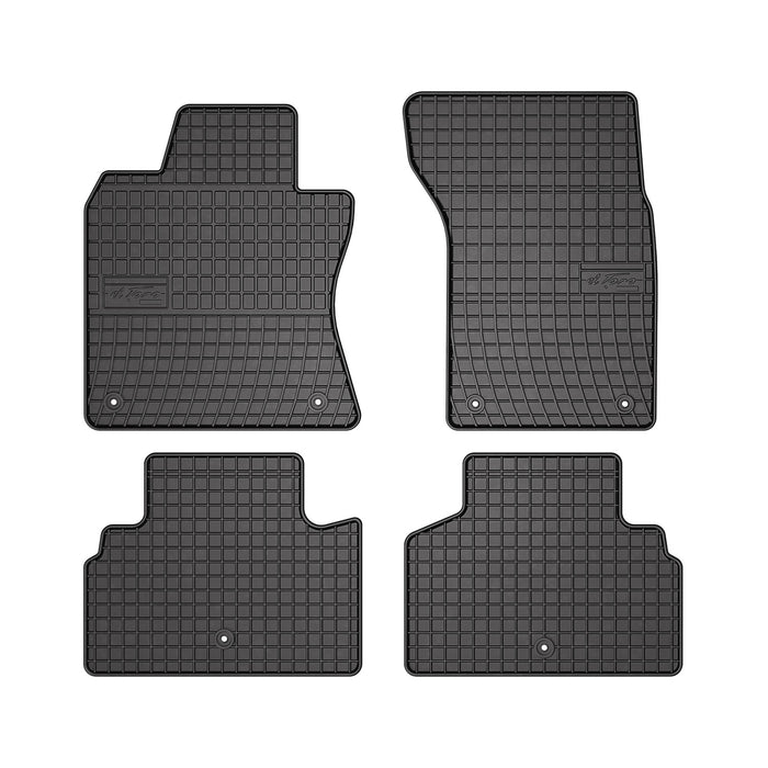 OMAC Floor Mats Liner for Infiniti Q50 2014-2023 Black Rubber All-Weather 4 Pcs