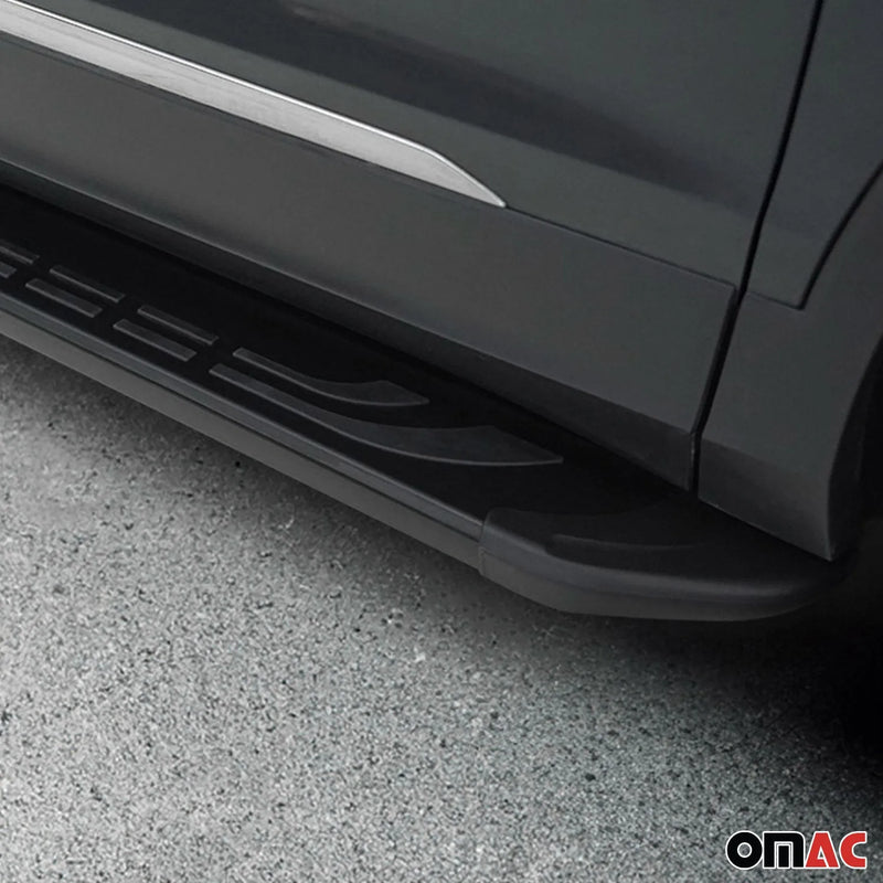 2005-2009 Hyundai Tucson Running Boards Side Steps Black