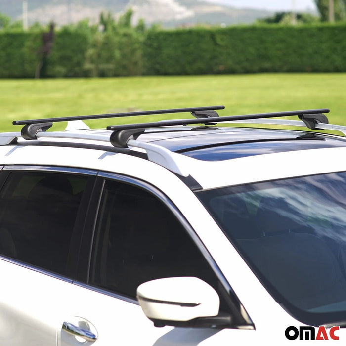 Roof Racks Cross Bars Luggage Carrier Durable for GMC Terrain 2010-2017 Black 2x