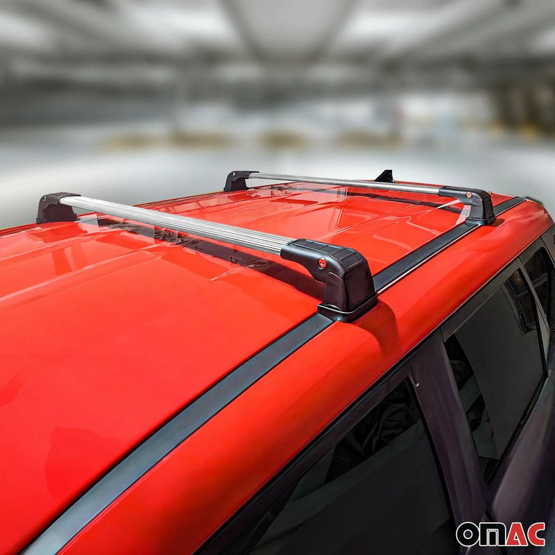 2013-2015 Subaru XV Crosstrek Roof Rack Cross Bars Silver