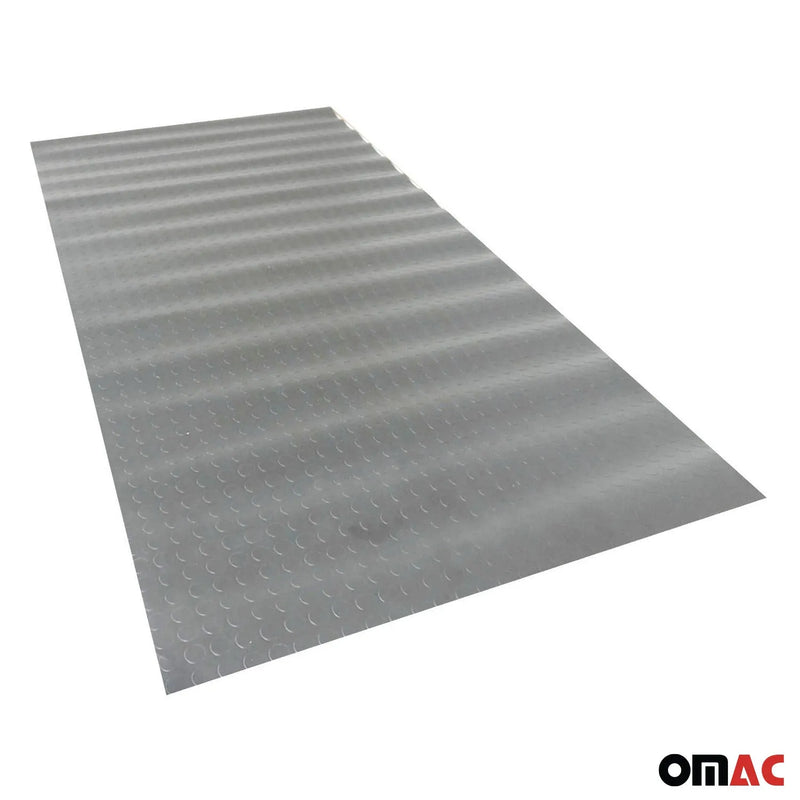 Rubber Pickup Truck Bed Liner Trunk Mat Trimmable Flooring Mat Black & Grey