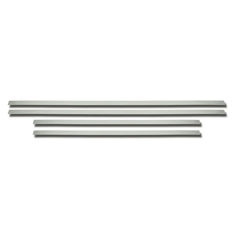 2014-2018 Chevrolet Silverado 2500 Side Door Molding Trim Steel Silver 4 Pcs