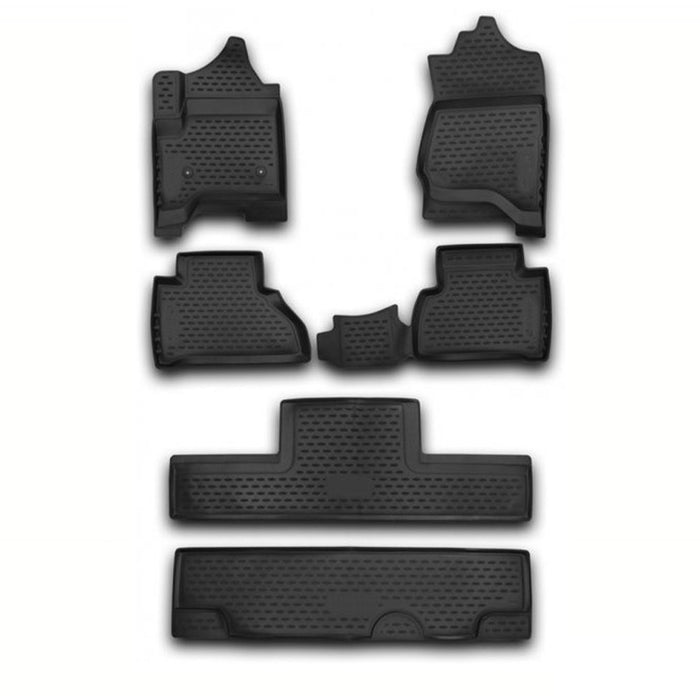 OMAC Floor Mats Liner for Cadillac Escalade 7 Seats 2015-2020 TPE All-Weather 6x