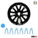 16" Wheel Covers Hubcaps for Mazda Black Matt Blue Matte - OMAC USA