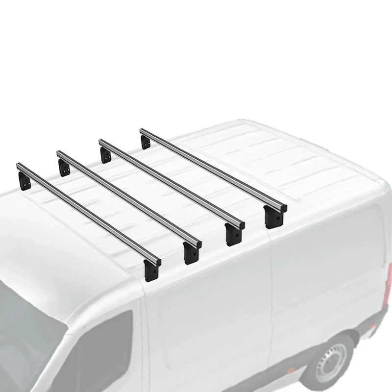 Professional Roof Racks Cross Bars for Ford Transit E-Transit 2015-24 L3 Gray 4x