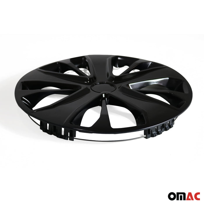 4x 15" Wheel Covers Hubcaps for Mini Black