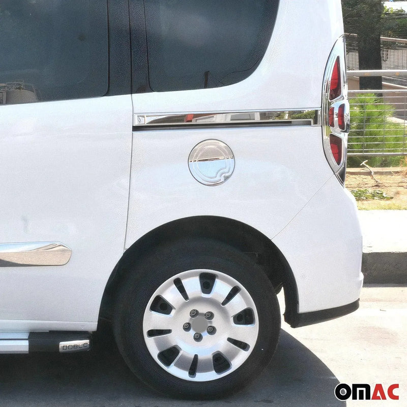 Fuel Caps Cover Gas Cap Cover for RAM ProMaster City 2015-2022 Steel Silver 1Pc - OMAC USA