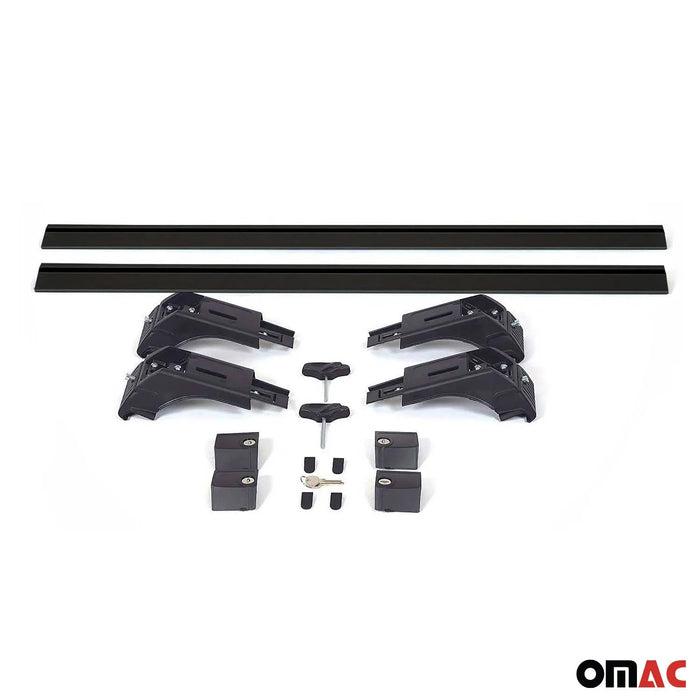 Roof Rack Cross Bars Aluminum for Chevrolet Trax 2013-2022 Black 2Pcs