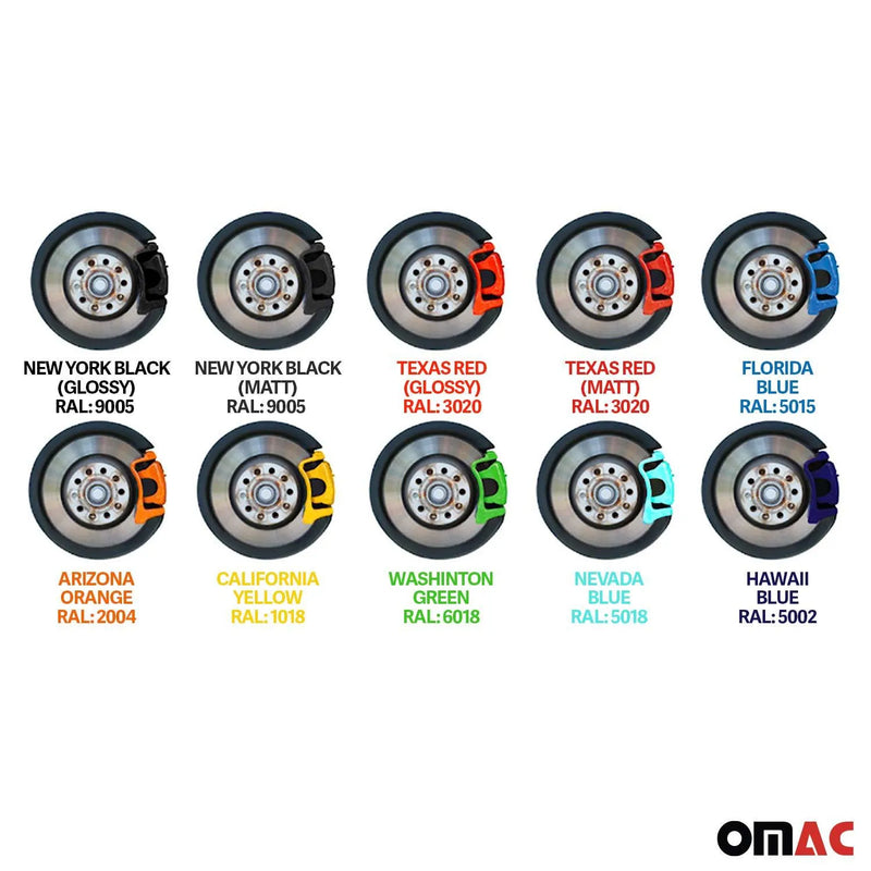 OMAC Brake Caliper Epoxy Based Car Paint Kit New York Black Glossy High-Temp