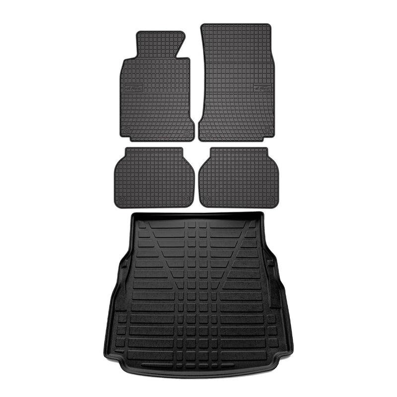 1997-2003 BMW 5 Series E39 Sedan Floor Mats & Cargo Liner Full Set All Weather