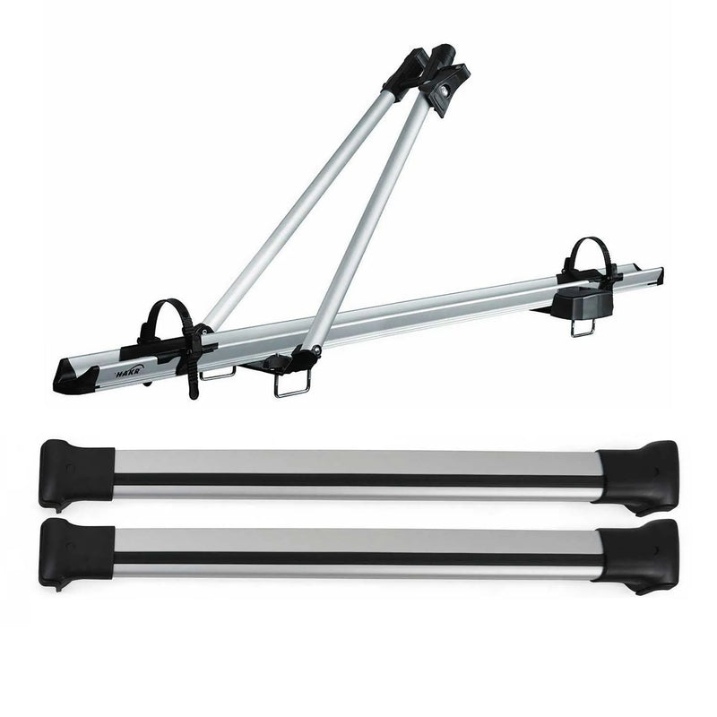 2014-2024 RAM ProMaster Bike Rack Carrier Roof Racks Set Silver 3Pcs