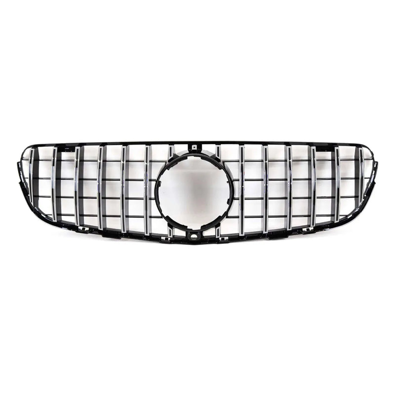 2016-2019 Mercedes GLC Class X253 GT R Front Grill Chrome & Black W/ Camera Hole