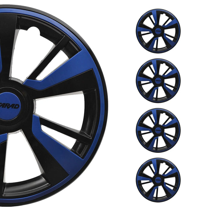 14" Wheel Covers Hubcaps fits Nissan Dark Blue Black Gloss