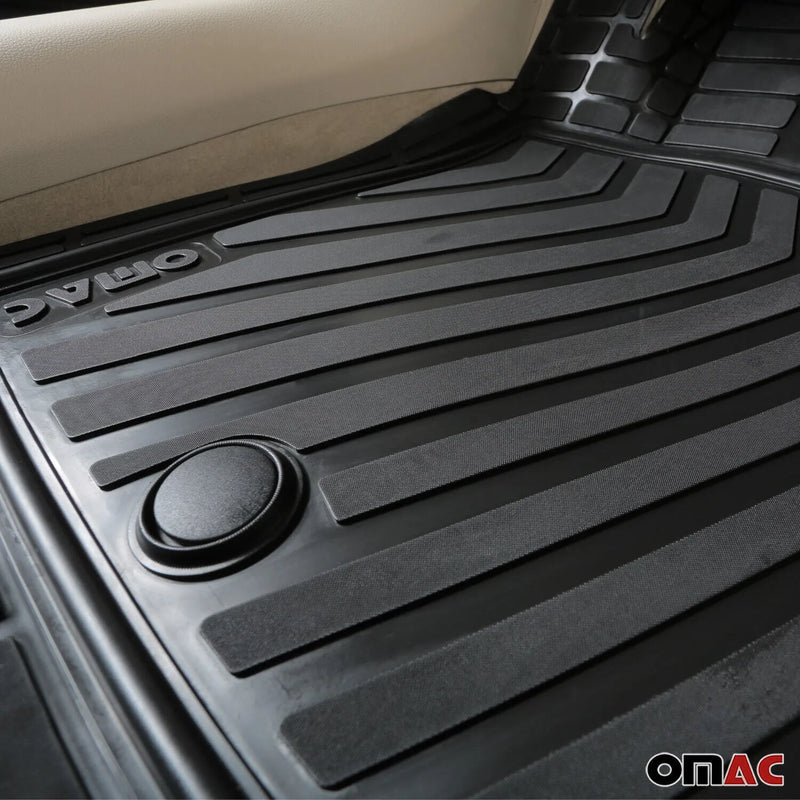 2023-2024 Jeep Grand Wagoneer L OMAC Floor Mats Liner Black TPE All-Weather