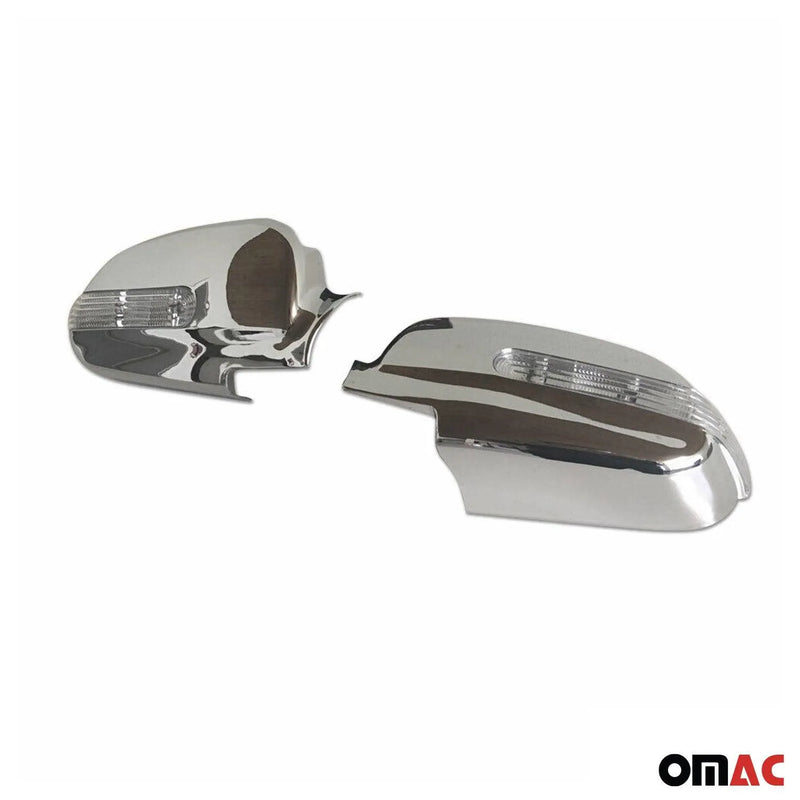 2004-2013 Chevrolet Lacetti Side Mirror Cover Caps Chrome Silver 2 Pcs