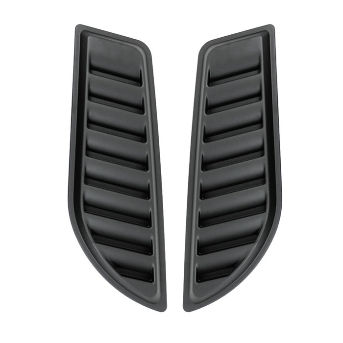 Hood Scoop Vent Air Flow Intake for RAM 2500 2012-2018 Black 2 Pcs